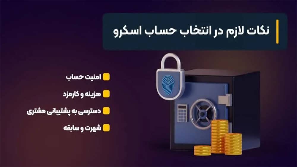 نکات لازم در انتخاب حساب اسکرو