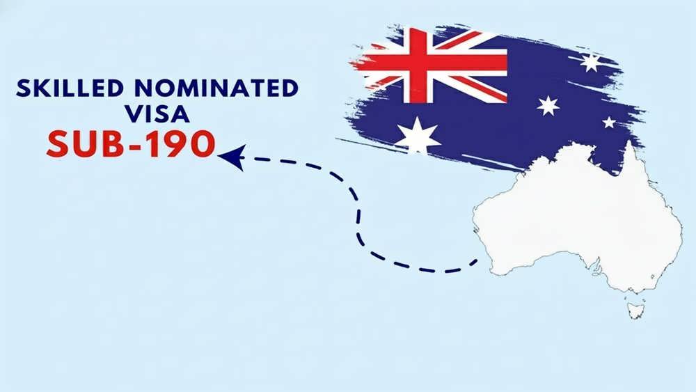 نقشه ویزای ۱۹۰ استرالیا