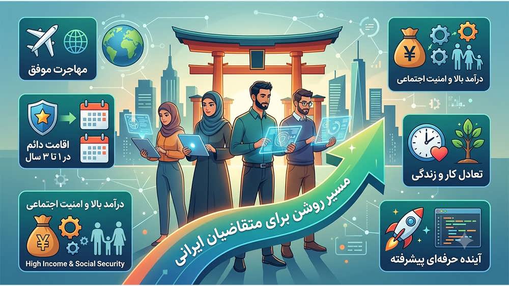 مدارک مورد نیاز مهاجرت به ژاپن برای مهندس نرم افزار