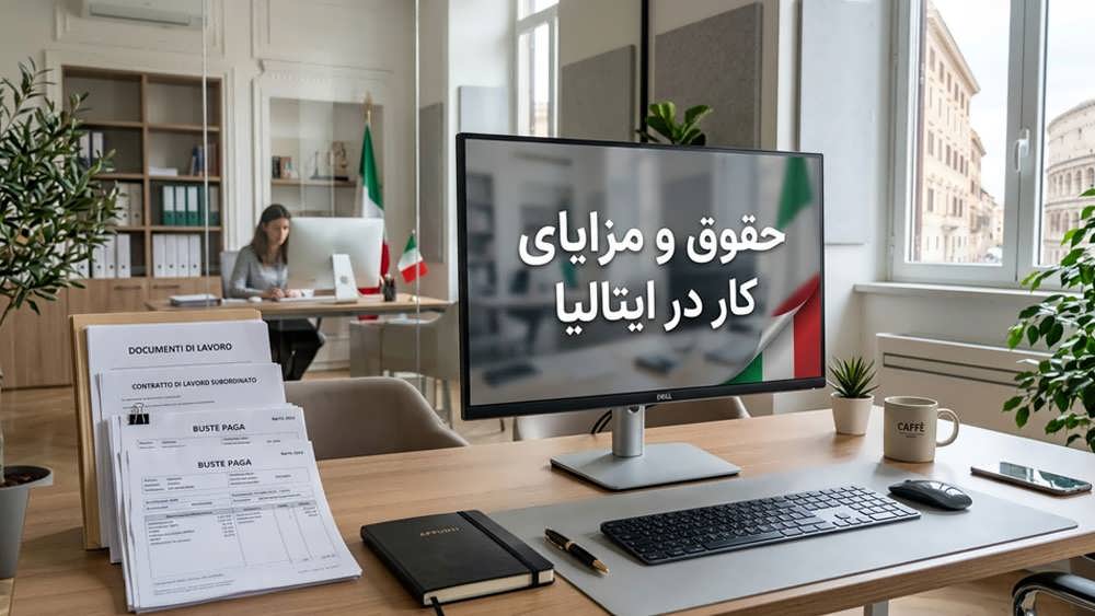 مزایای تأمین اجتماعی، شماره مالیاتی و فیش های حقوقی در محیط کار ایتالیایی.