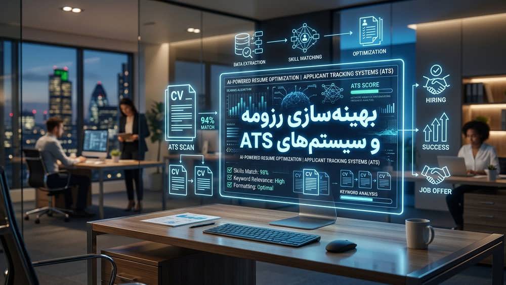 بهینه سازی رزومه بر اساس سیستم های ATS و استانداردهای بازار کار آمریکا.