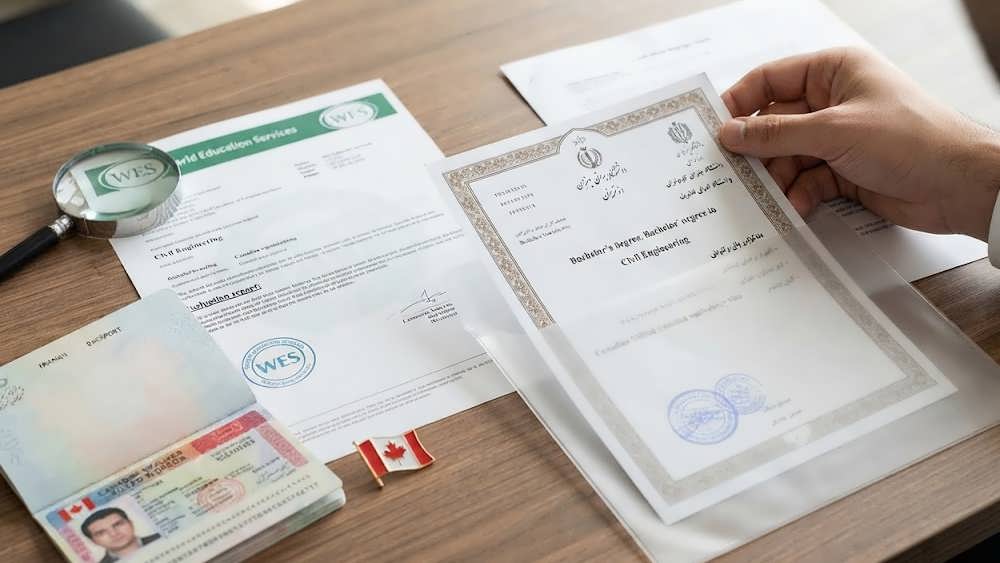 مدارک تحصیلی مهندس ایرانی در حال ارزیابی توسط WES