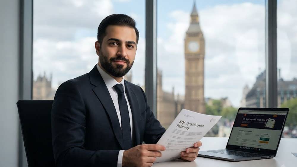 وکیل ایرانی با مدرک SQE در دفتر لندن با نمای بیگ بن