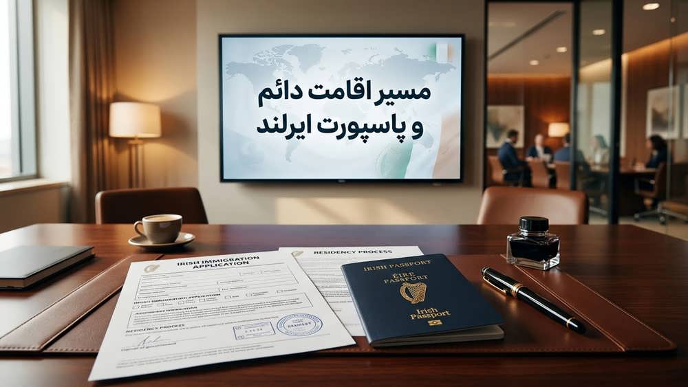 مسیر دریافت اقامت دائم و پاسپورت ایرلند برای متقاضیان بین المللی.