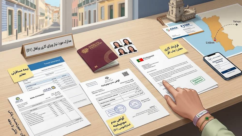 ویزای کاری پرتغال - عکس شاخص راهنمای کامل دریافت ویزا برای ایرانیان