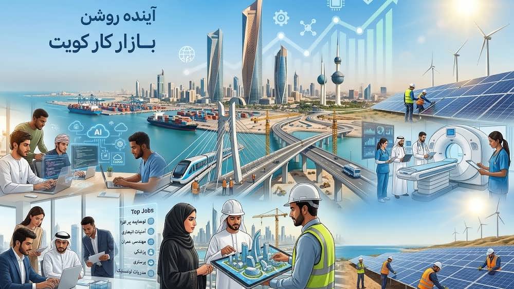 متخصصان در حال کار در صنایع مختلف و در حال رشد کویت