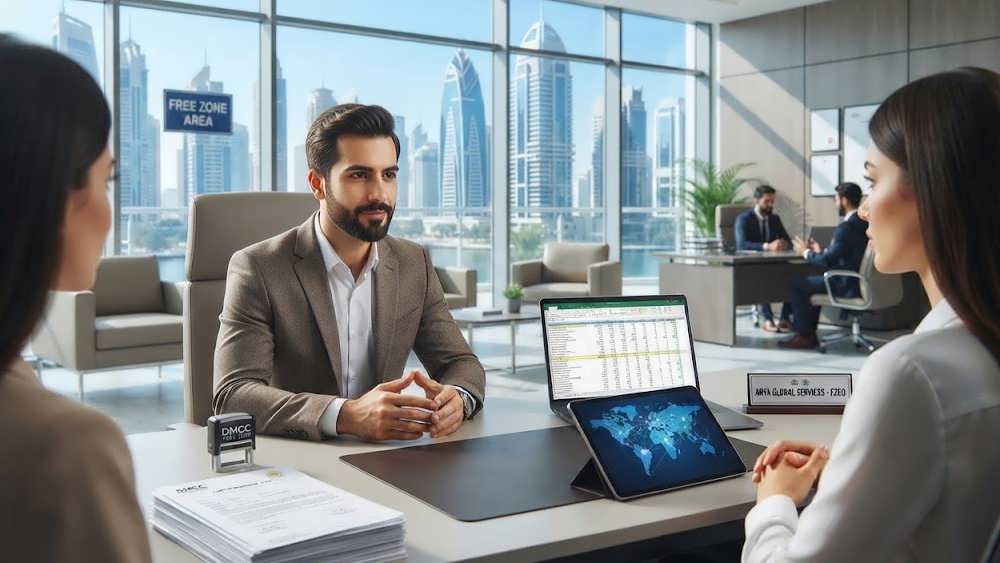 دفتر کار فعال و مدرن در دبی برای اثبات حضور فیزیکی شرکت