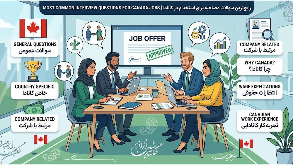 رایج ترین سوالات مصاحبه برای استخدام در کانادا